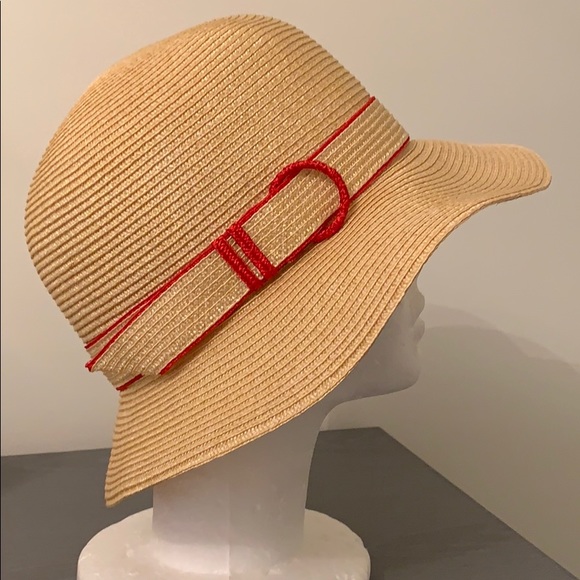 Elegant straw summer hat - Picture 2 of 4